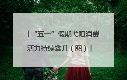 “五一”假期弋阳消费活力持续攀升（图）