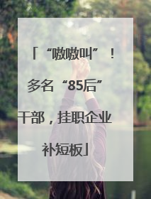 “嗷嗷叫”！多名“85后”干部，挂职企业补短板