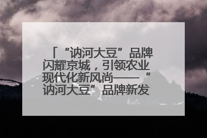 “讷河大豆”品牌闪耀京城，引领农业现代化新风尚——“讷河大豆”品牌新发地推介会圆满落幕