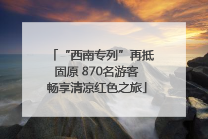 “西南专列”再抵固原 870名游客畅享清凉红色之旅
