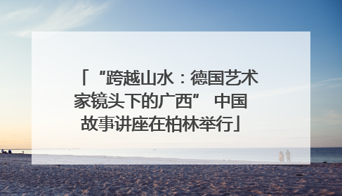 “跨越山水：德国艺术家镜头下的广西” 中国故事讲座在柏林举行