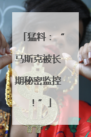猛料：“马斯克被长期秘密监控！”