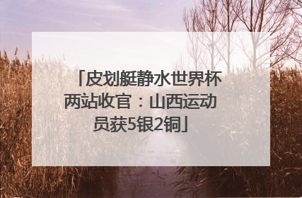 皮划艇静水世界杯两站收官：山西运动员获5银2铜