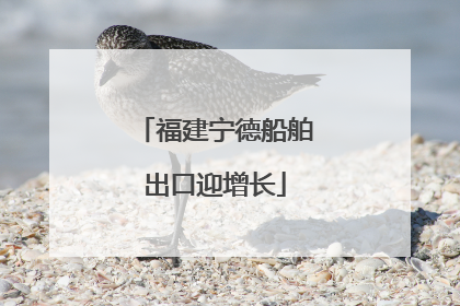 福建宁德船舶出口迎增长