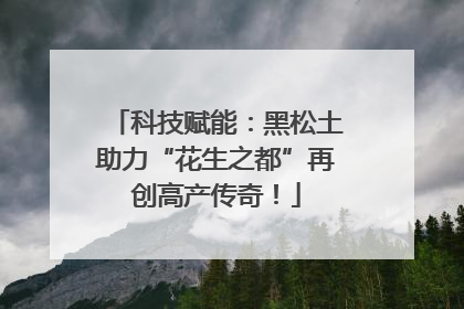 科技赋能：黑松土助力“花生之都”再创高产传奇！