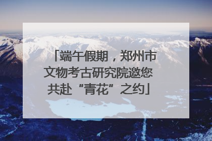 端午假期，郑州市文物考古研究院邀您共赴“青花”之约