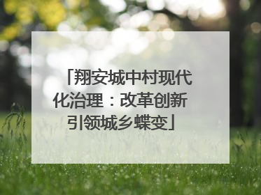 翔安城中村现代化治理：改革创新引领城乡蝶变