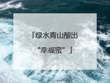 绿水青山酿出“幸福蜜”