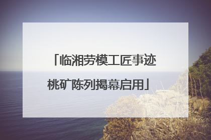 临湘劳模工匠事迹桃矿陈列揭幕启用