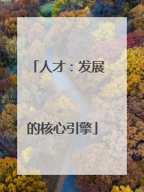 人才：发展的核心引擎