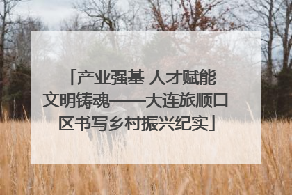 产业强基 人才赋能 文明铸魂——大连旅顺口区书写乡村振兴纪实