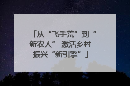 从“飞手荒”到“新农人” 激活乡村振兴“新引擎”