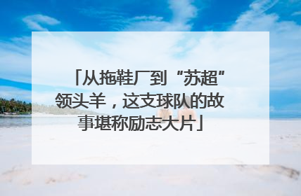 从拖鞋厂到“苏超”领头羊，这支球队的故事堪称励志大片