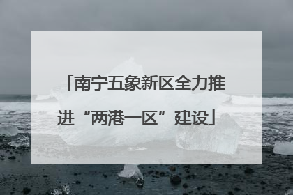 南宁五象新区全力推进“两港一区”建设