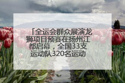 全运会群众展演龙狮项目预赛在扬州江都启幕，全国33支运动队320名运动员“龙争狮斗”