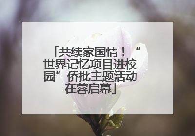 共续家国情！“世界记忆项目进校园”侨批主题活动在蓉启幕