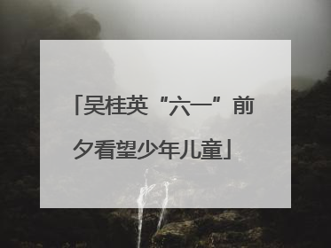 吴桂英“六一”前夕看望少年儿童