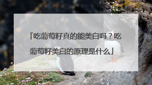 吃葡萄籽真的能美白吗？吃葡萄籽美白的原理是什么