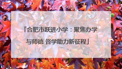 合肥市跃进小学：聚焦办学与师德 督学助力新征程