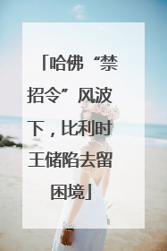 哈佛“禁招令”风波下，比利时王储陷去留困境