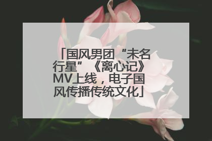 国风男团“未名行星”《离心记》MV上线，电子国风传播传统文化