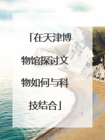 在天津博物馆探讨文物如何与科技结合