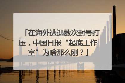 在海外遭遇数次封号打压，中国日报“起底工作室”为啥那么刚？