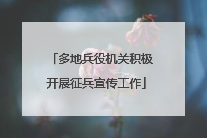 多地兵役机关积极开展征兵宣传工作