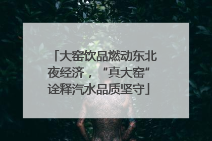 大窑饮品燃动东北夜经济，“真大窑”诠释汽水品质坚守