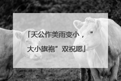 天公作美雨变小，“大小旗袍”双祝愿