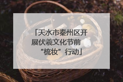 天水市秦州区开展伏羲文化节前 “梳妆”行动