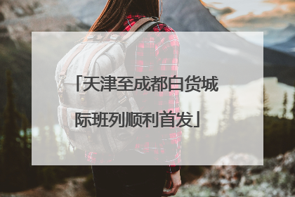 天津至成都白货城际班列顺利首发