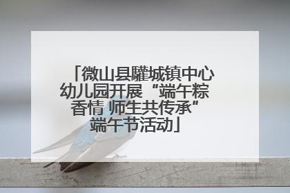 微山县驩城镇中心幼儿园开展“端午粽香情 师生共传承”端午节活动