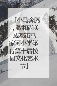 小马奔腾，致和尚美 成都市马家河小学举行第十届校园文化艺术节