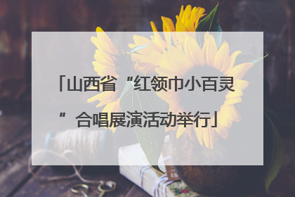 山西省“红领巾小百灵”合唱展演活动举行