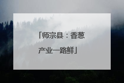 师宗县：香葱产业一路鲜