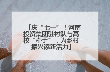 庆“七一”！河南投资集团驻村队与高校“牵手”，为乡村振兴添新活力