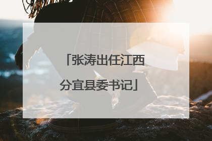 张涛出任江西分宜县委书记