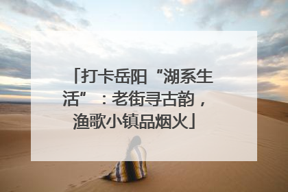 打卡岳阳“湖系生活”：老街寻古韵，渔歌小镇品烟火