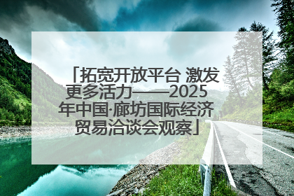 拓宽开放平台 激发更多活力——2025年中国·廊坊国际经济贸易洽谈会观察