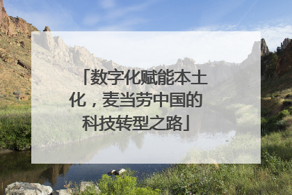 数字化赋能本土化，麦当劳中国的科技转型之路