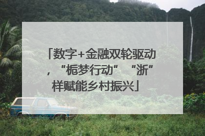 数字+金融双轮驱动，“栀梦行动”“浙”样赋能乡村振兴