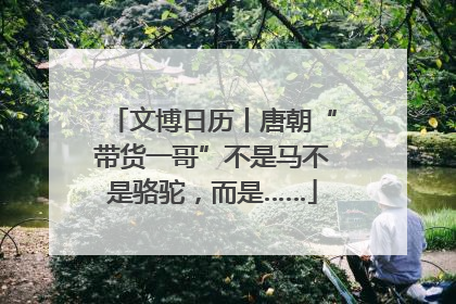 文博日历丨唐朝“带货一哥”不是马不是骆驼，而是……