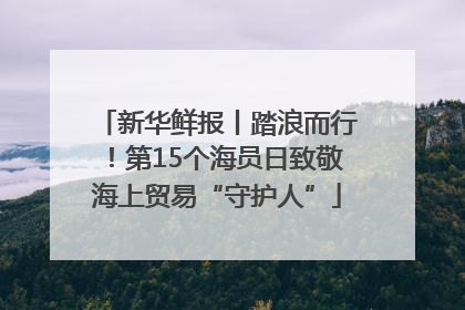 新华鲜报丨踏浪而行！第15个海员日致敬海上贸易“守护人”