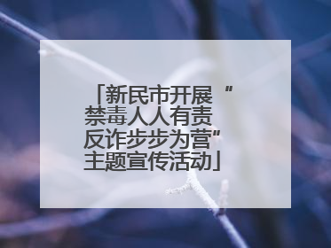 新民市开展“禁毒人人有责 反诈步步为营”主题宣传活动
