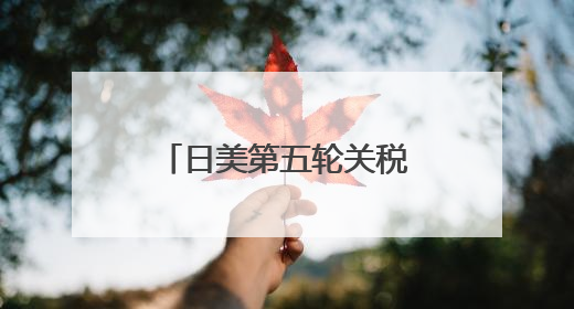 日美第五轮关税谈判“没谈拢”