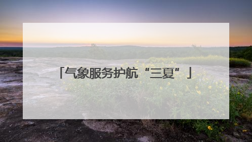 气象服务护航“三夏”