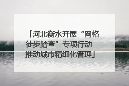 河北衡水开展“网格徒步踏查”专项行动 推动城市精细化管理