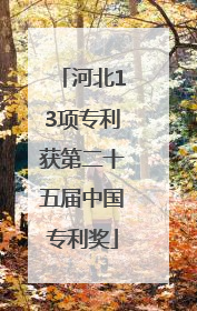 河北13项专利获第二十五届中国专利奖