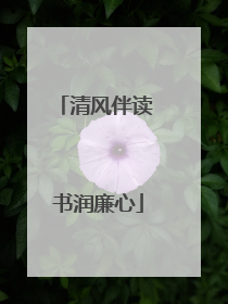 清风伴读 书润廉心